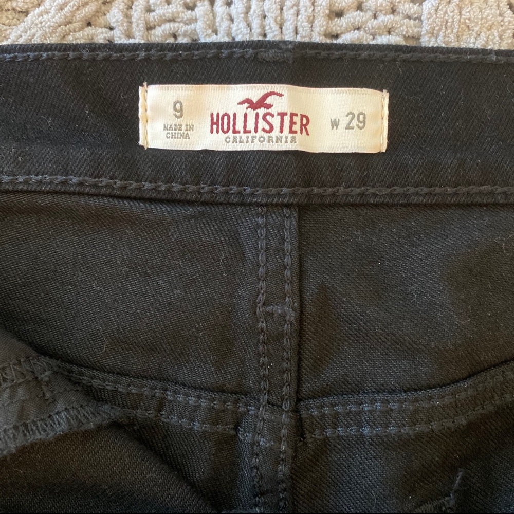 Black High Rise Jean Shorts - Picture 3 of 3
